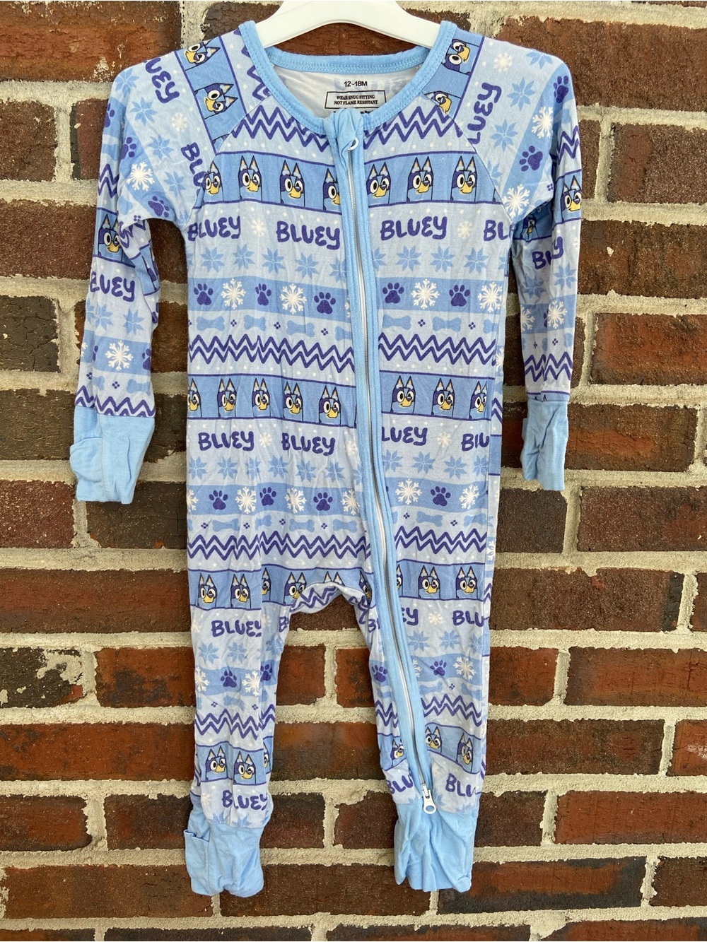 Bamboo Bluey Kids One-Piece Pajamas